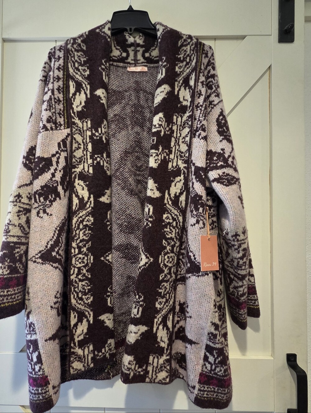 Boot Barn Room 34 New Cardigan SweaterJacquard Cardigan Room 34 Women's Floral